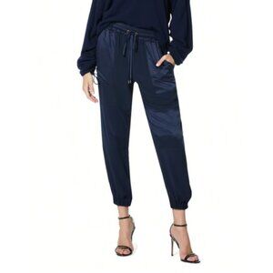 Part Two satin  (Kerris) Jogger satin  Pants in dark navy size 36